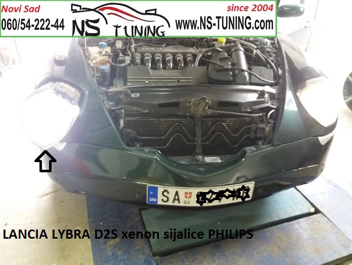 lancia lybra d2s xenon sijalica philips ugradnja novi sad tuning